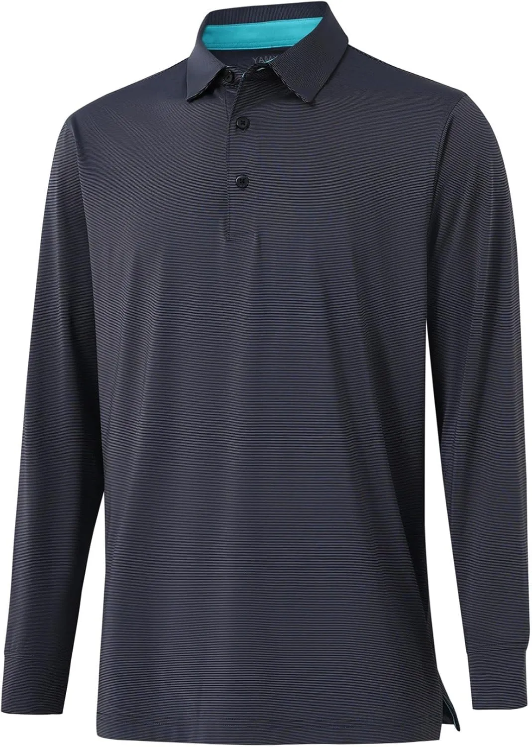 Mens Golf Shirts Long Sleeve Moisture Wicking Collared Work Business Casual Tennis Polo Shirts for Men