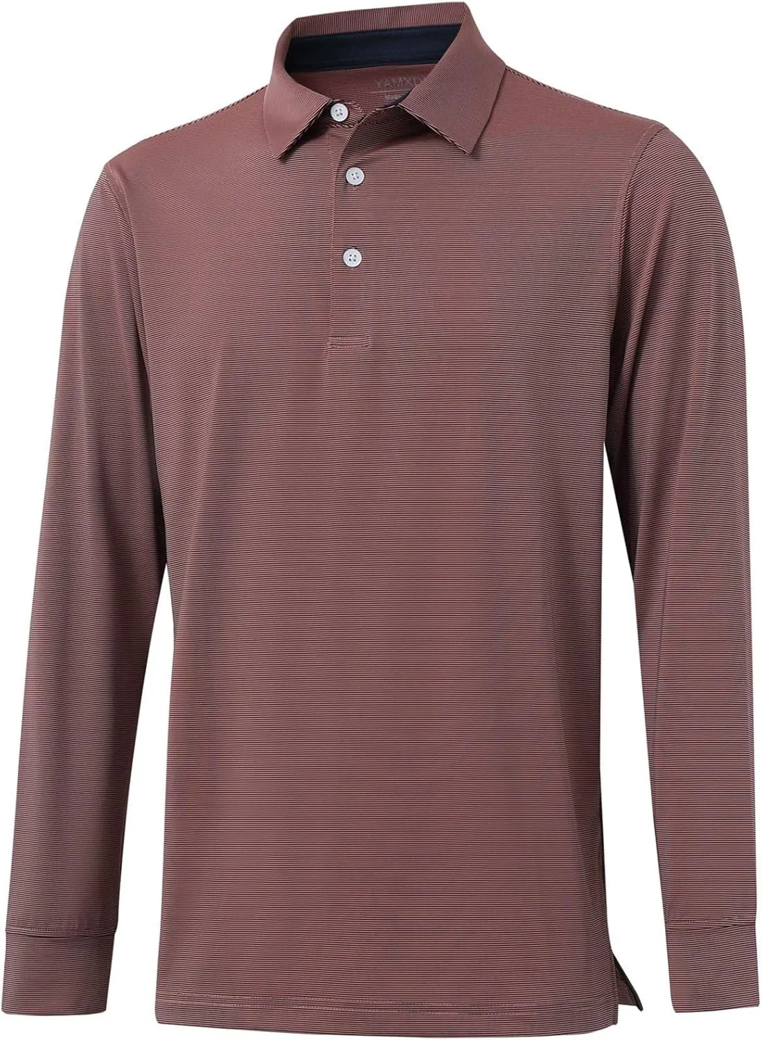 Mens Golf Shirts Long Sleeve Moisture Wicking Collared Work Business Casual Tennis Polo Shirts for Men