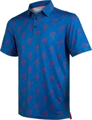 Men's Golf Shirts Short Sleeve Moisture Wicking Print Patterns Collared Performance Polo Golf Shirts for Men Dry Fit