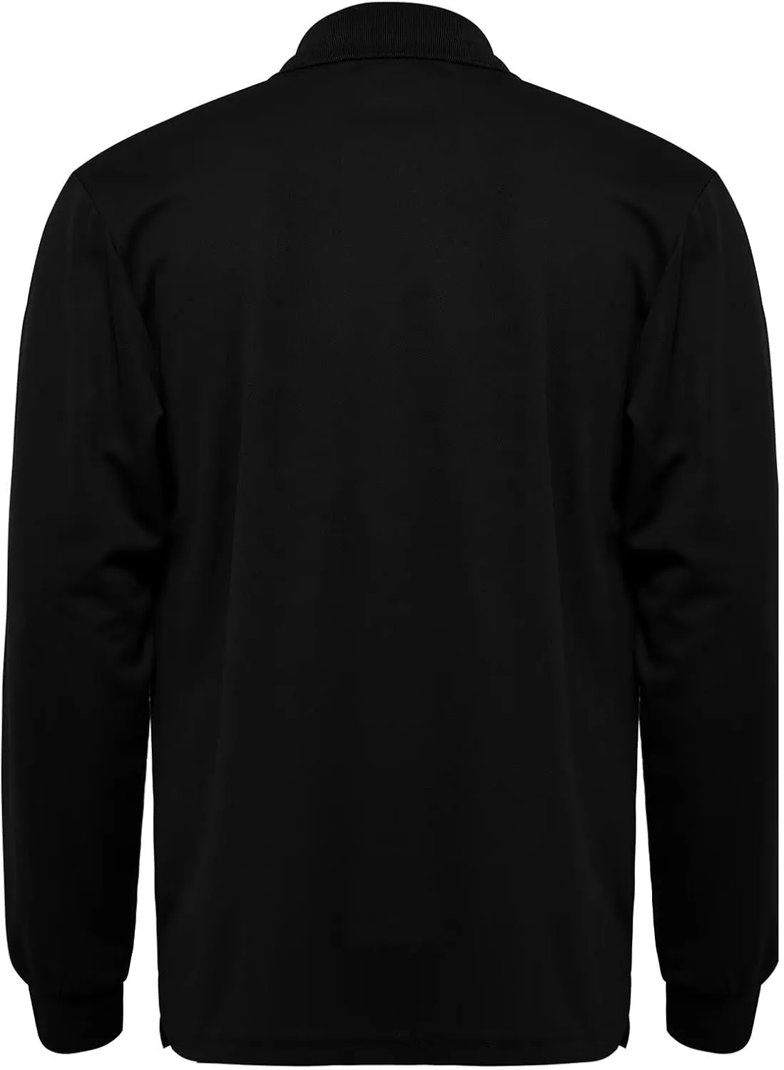 Men's Long Sleeve Polo T-Shirt Gym Pack Tactical Golf Shirts Moisture Wicking Quick Dry Shirts UPF 50 