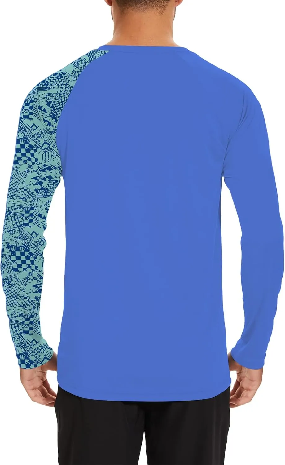 Mens Rash Guard Long Sleeve UPF 50  Quick Dry Sun Shirt UV Protection SPF Water Shirt Fishing Swimming HH24024
