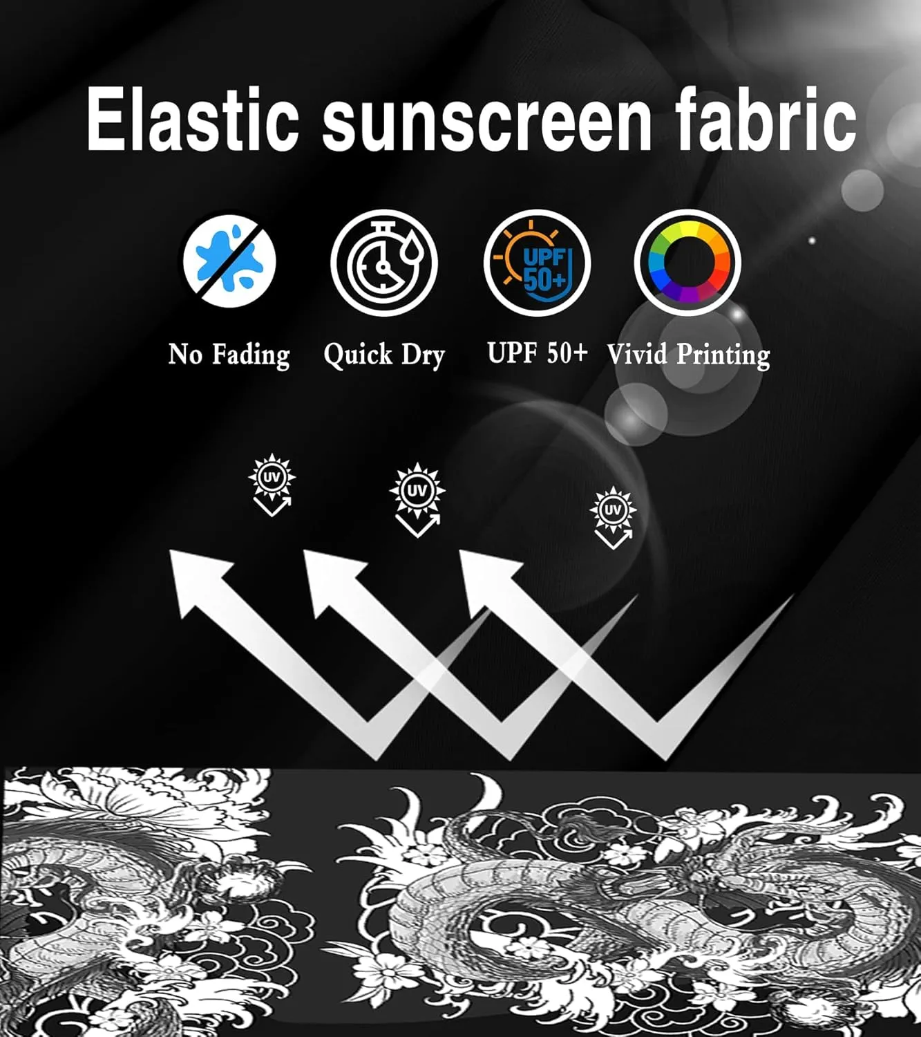 Mens Rash Guard Long Sleeve UPF 50  Quick Dry Sun Shirt UV Protection SPF Water Shirt Fishing Swimming HH24024