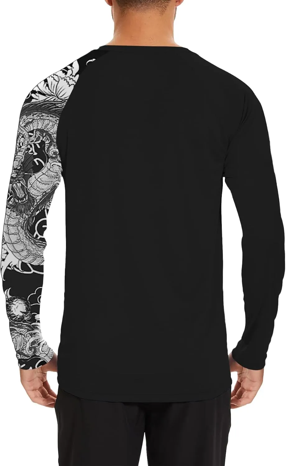 Mens Rash Guard Long Sleeve UPF 50  Quick Dry Sun Shirt UV Protection SPF Water Shirt Fishing Swimming HH24024