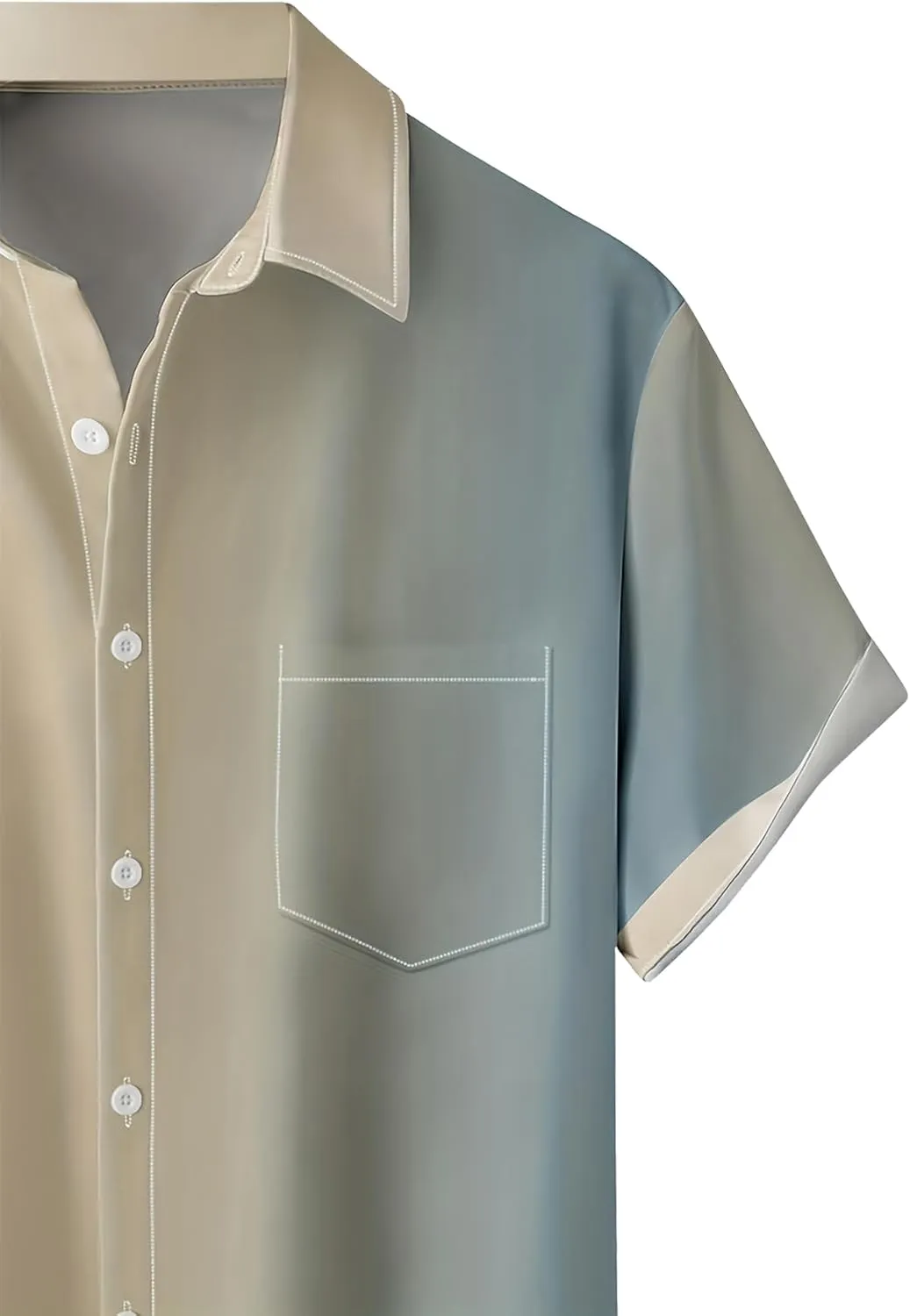 Mens Short Sleeve Button Down Shirts Casual Printed Button Up Shirts Hawaiian