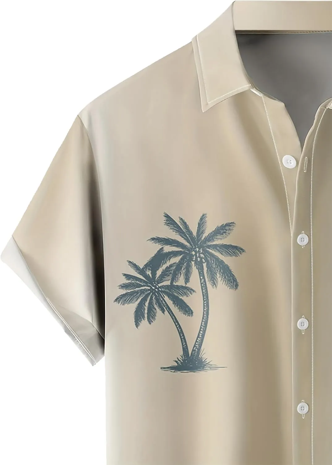 Mens Short Sleeve Button Down Shirts Casual Printed Button Up Shirts Hawaiian
