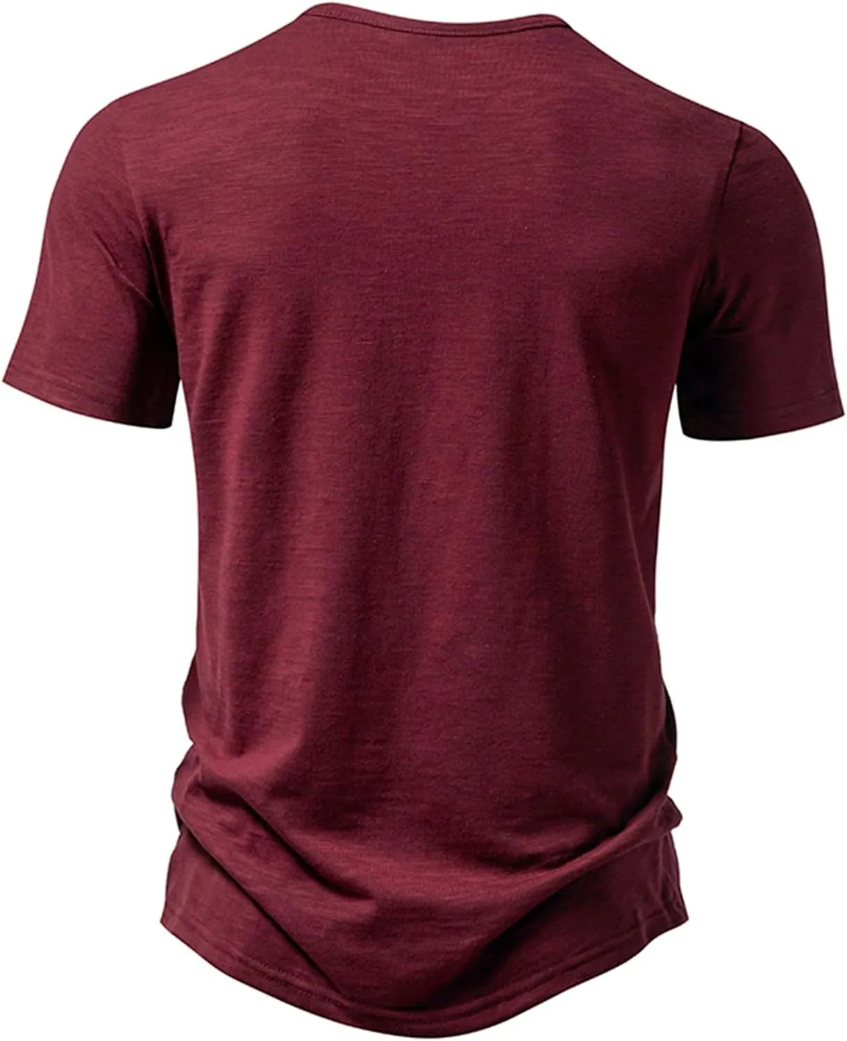 Men's V Neck Henley T-Shirts Classic Comfort Soft Regular Fit Short Sleeve Three Buttons Tops Quick Dry Sports Tees