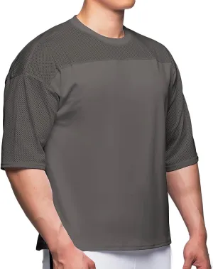Mens Workout Shirts Short Sleeve Oversize Hipster Big Size Gym Shirts Basketball Hip-hop Mesh T-Shirts for Men T64