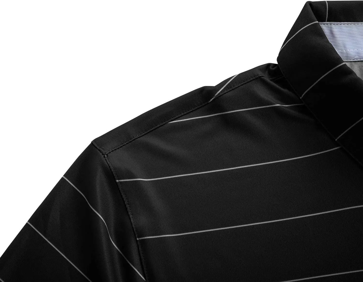 MOHEEN Golf Shirts for Men Lightweight Dry Fit Print Moisture Wicking Performance Short Sleeve Sports Polo Shirt