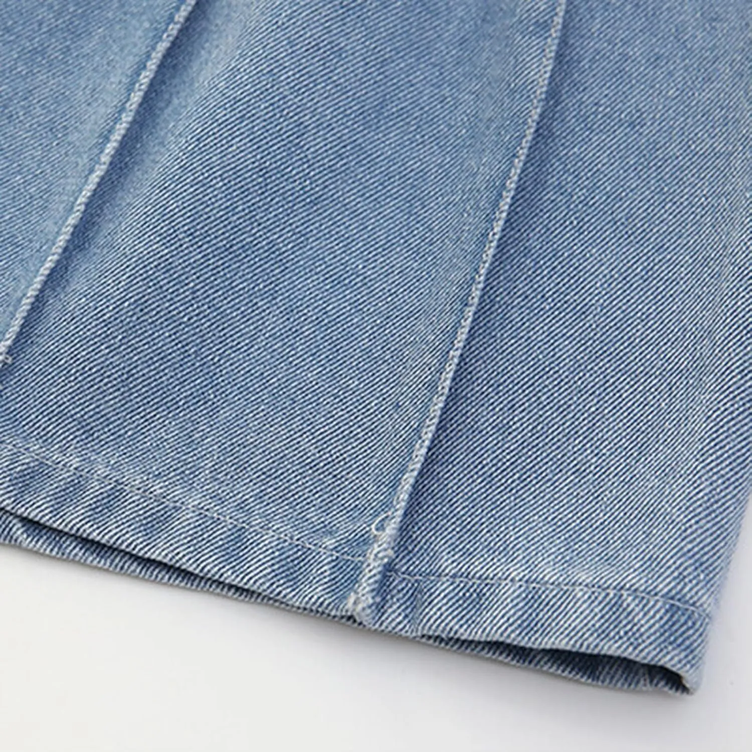 Moonker Toddler Kids Girl Denim Skort Trendy Jeans Skirt High Waist Classic Denim Skirts Baby Soft A Line Jean