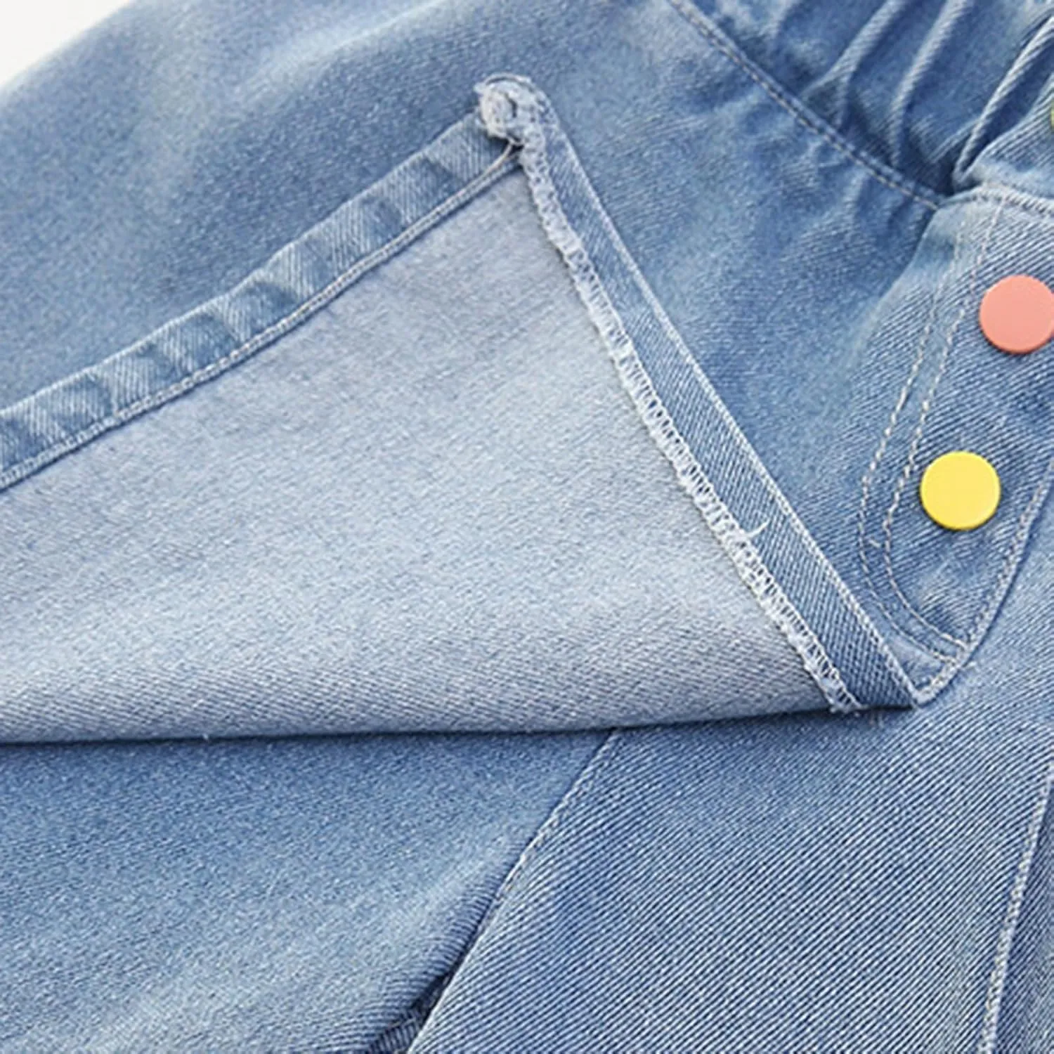 Moonker Toddler Kids Girl Denim Skort Trendy Jeans Skirt High Waist Classic Denim Skirts Baby Soft A Line Jean