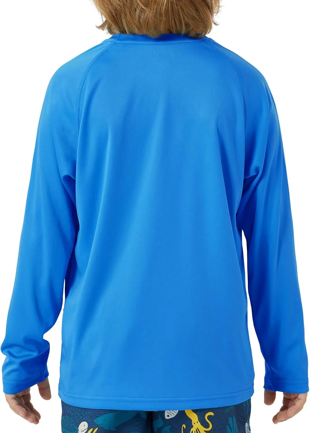 NAVISKIN Boy's UPF 50  Long Sleeve Shirts Rash Guard Swim Shirts Youth Lightweight Quick Dry Hiking Shirts
