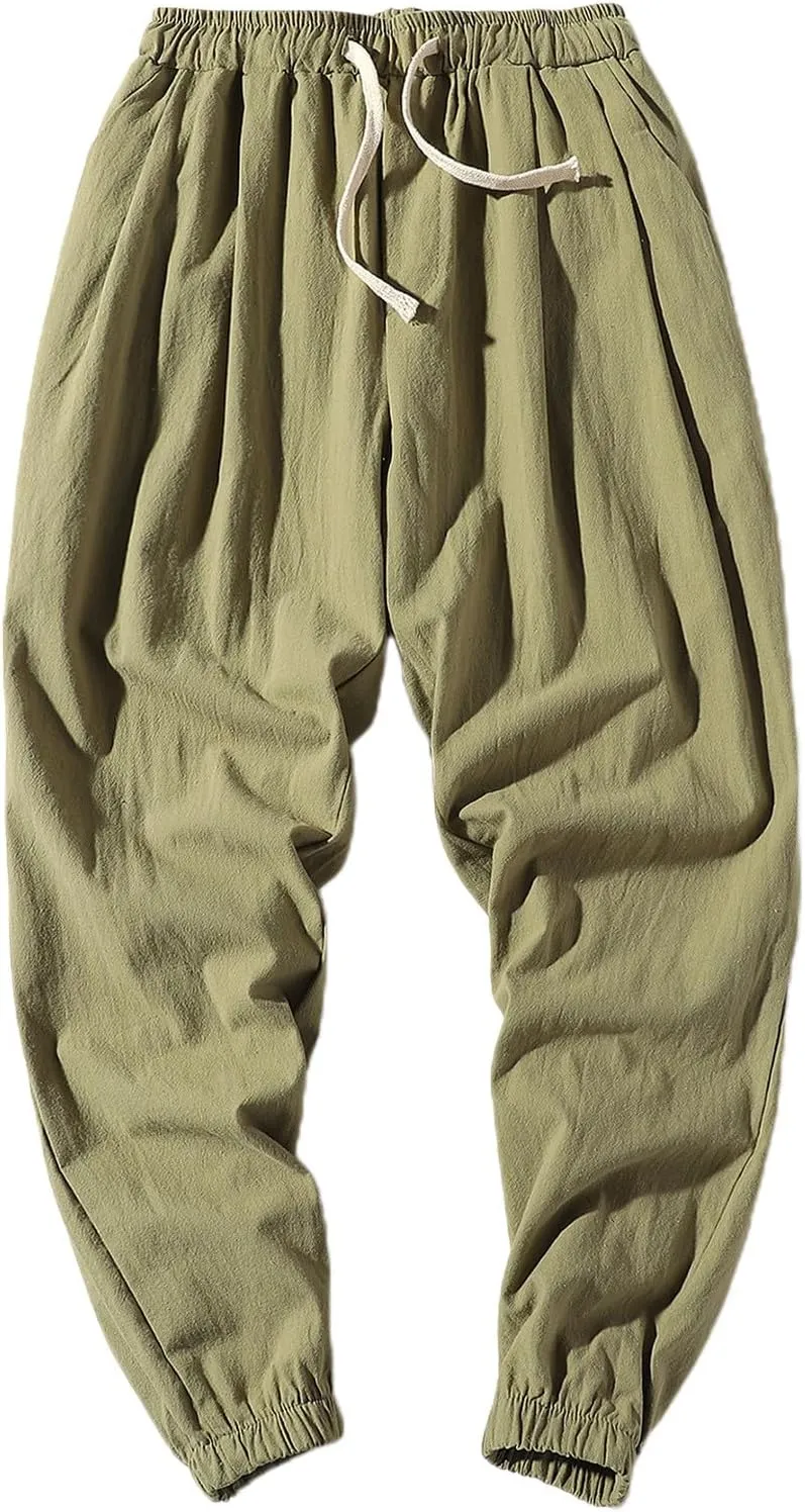 Ninja Pants Harem Men Long Shorts Summer Beach Hippie Trousers Mens Boho Yoga Japanese Unisex Thai Fisherman