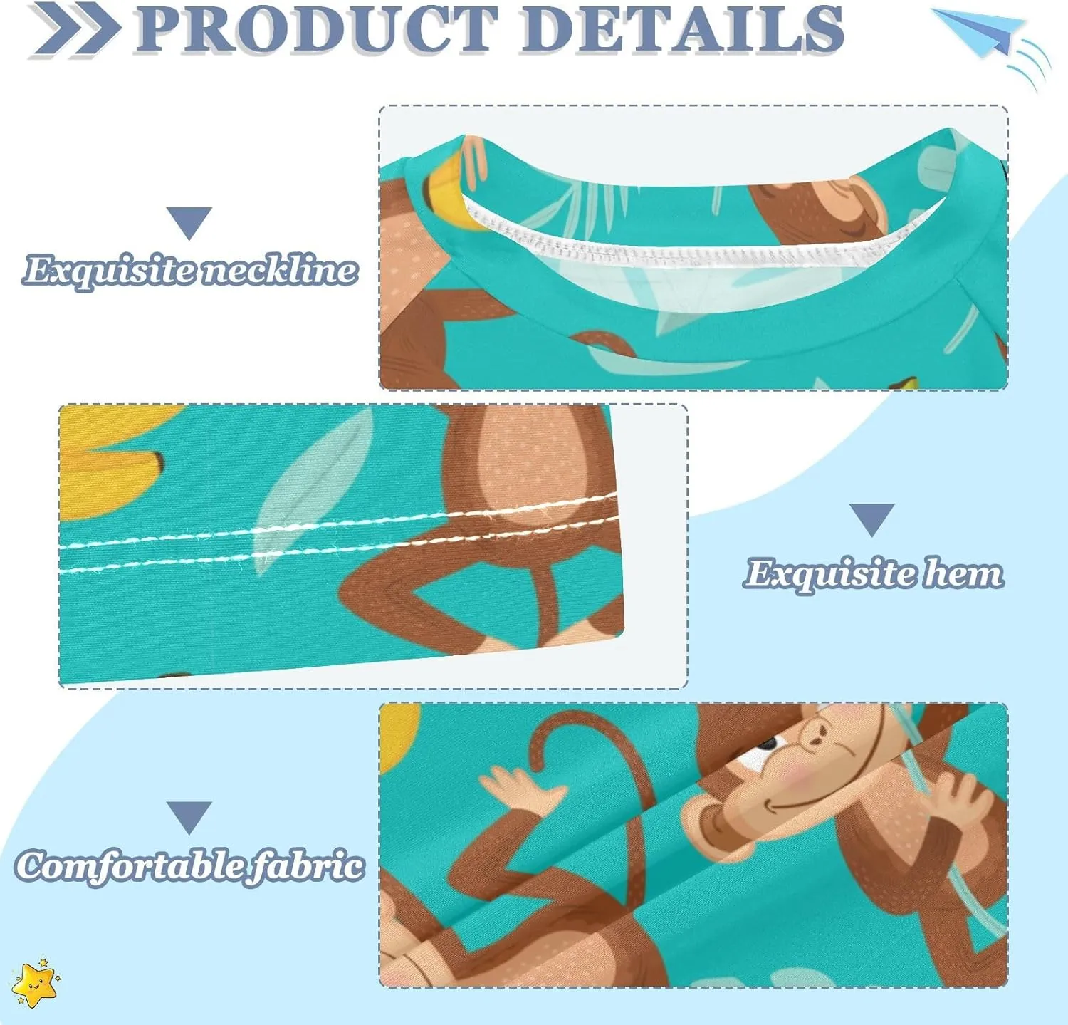 Ollabaky Short Sleeve Boys Rash Guard Swim Shirts Quick Dry Swimwear UPF 50  Toddler Kids Water Shirt