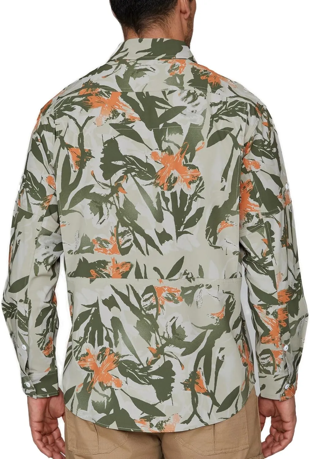PIQIDIG Men's Long Sleeve Sun Protection Shirts UPF 50  Quick Dry Button Down Shirts Hiking Fishing Camping Travel Work