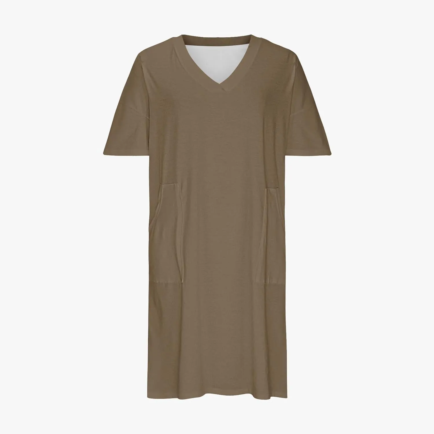 Plus Size Dresses for Women Oversize T Shirt Midi Dress V Neck Short Sleeve Summer Swing Flowy Dress A Line Dress