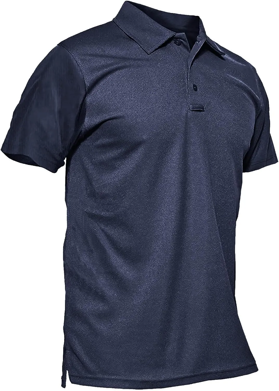 Polo Shirt for Men Classic Fit Button Down Workout Tops Moisture Wicking Quick Dry Casual Short Sleeve Golf T-Shirts