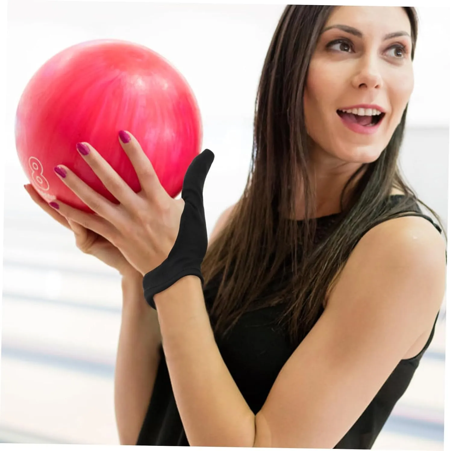 POPETPOP Bowling Thumb Protector Mitts Grips Gill Finger Sleeves Protectors Bowlers Liners Cover Three Fingerless