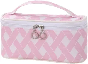 Portable Makeup Bag With Large StoragExquisite And High End Travel Storage Box Wash Bag Home Waterproof Toiletry Bag (pink)