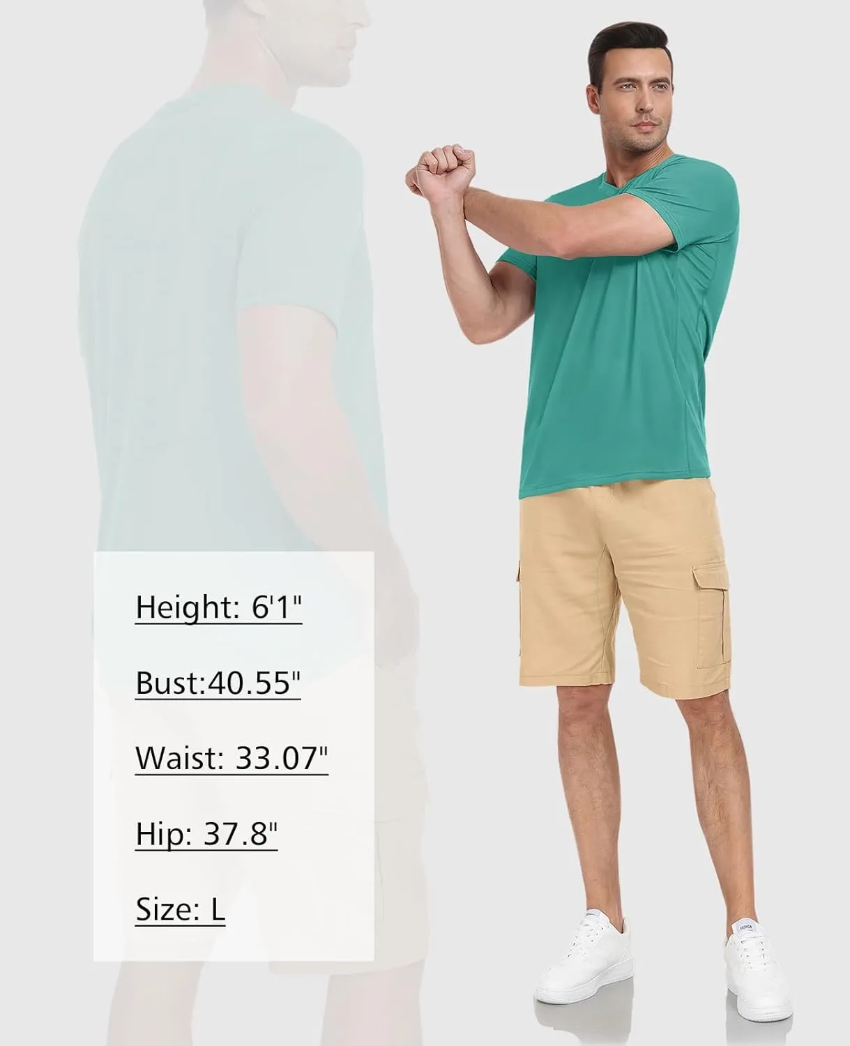 QIVICIMA Men's Workout T-Shirt Short Sleeve Athletic Shirts Dry Fit Breathable Mesh Running Tee Top