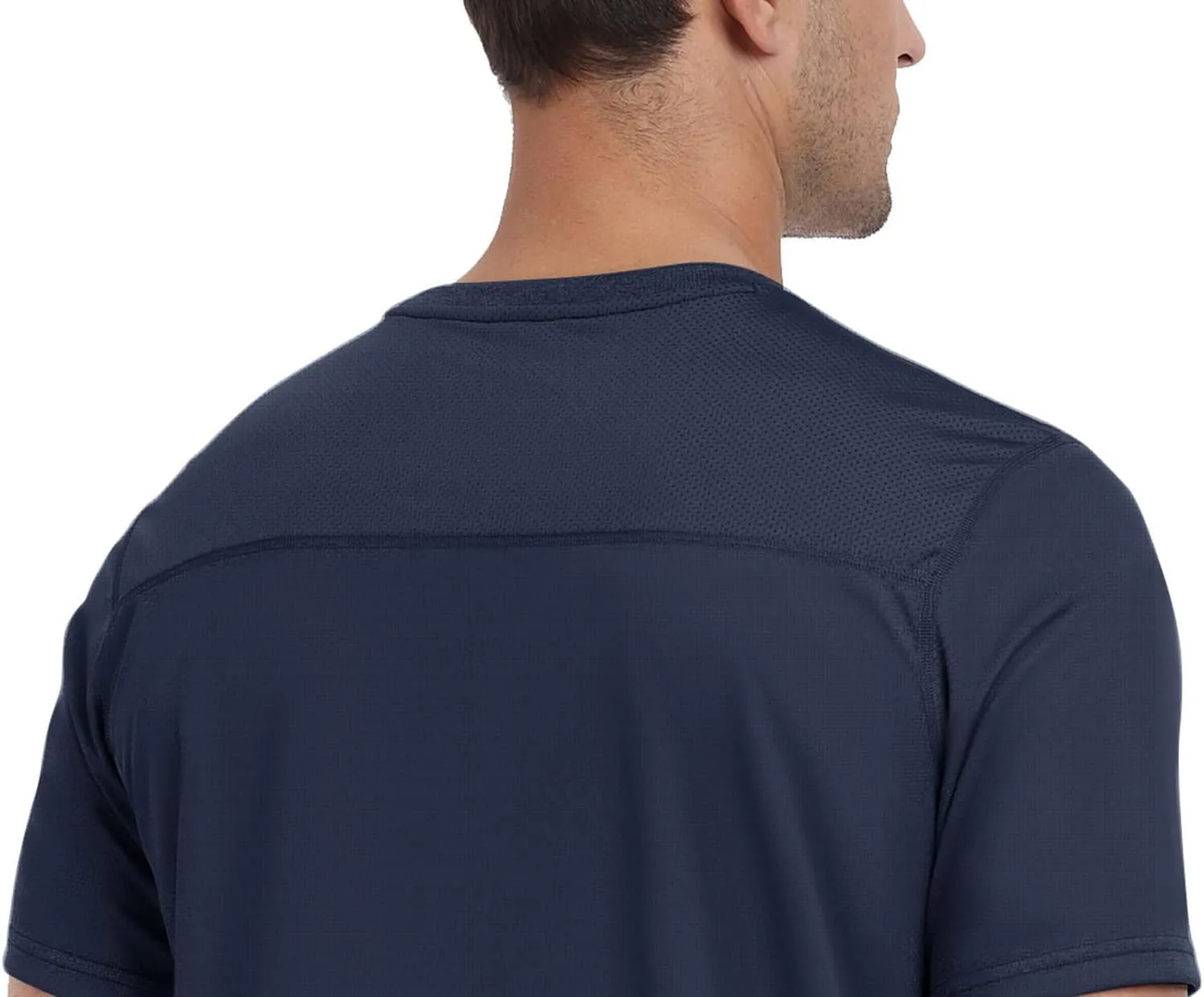 QIVICIMA Men's Workout T-Shirt Short Sleeve Athletic Shirts Dry Fit Breathable Mesh Running Tee Top