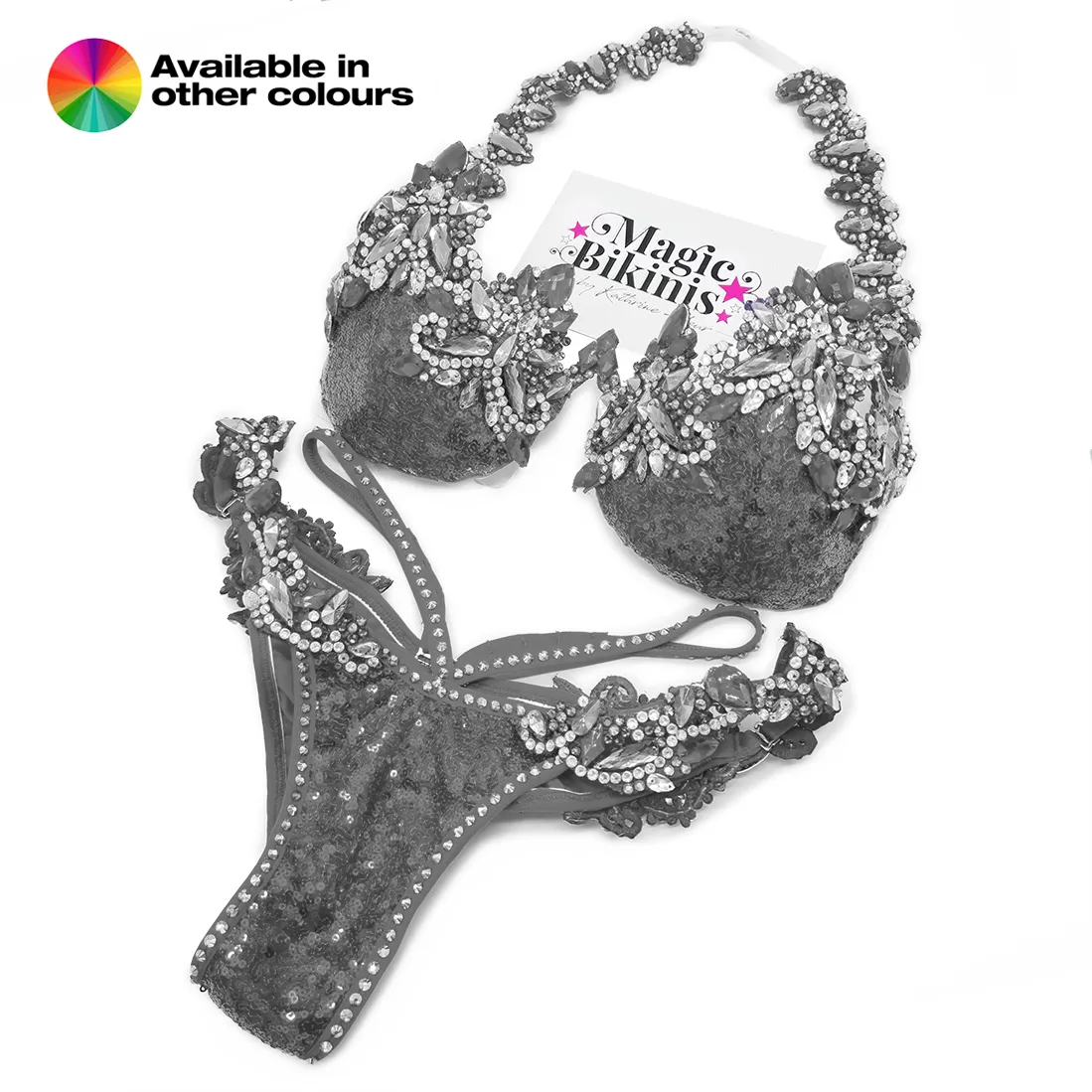 Quick Ship Bikini 205 Sequin Glam Diva Deluxe Suit