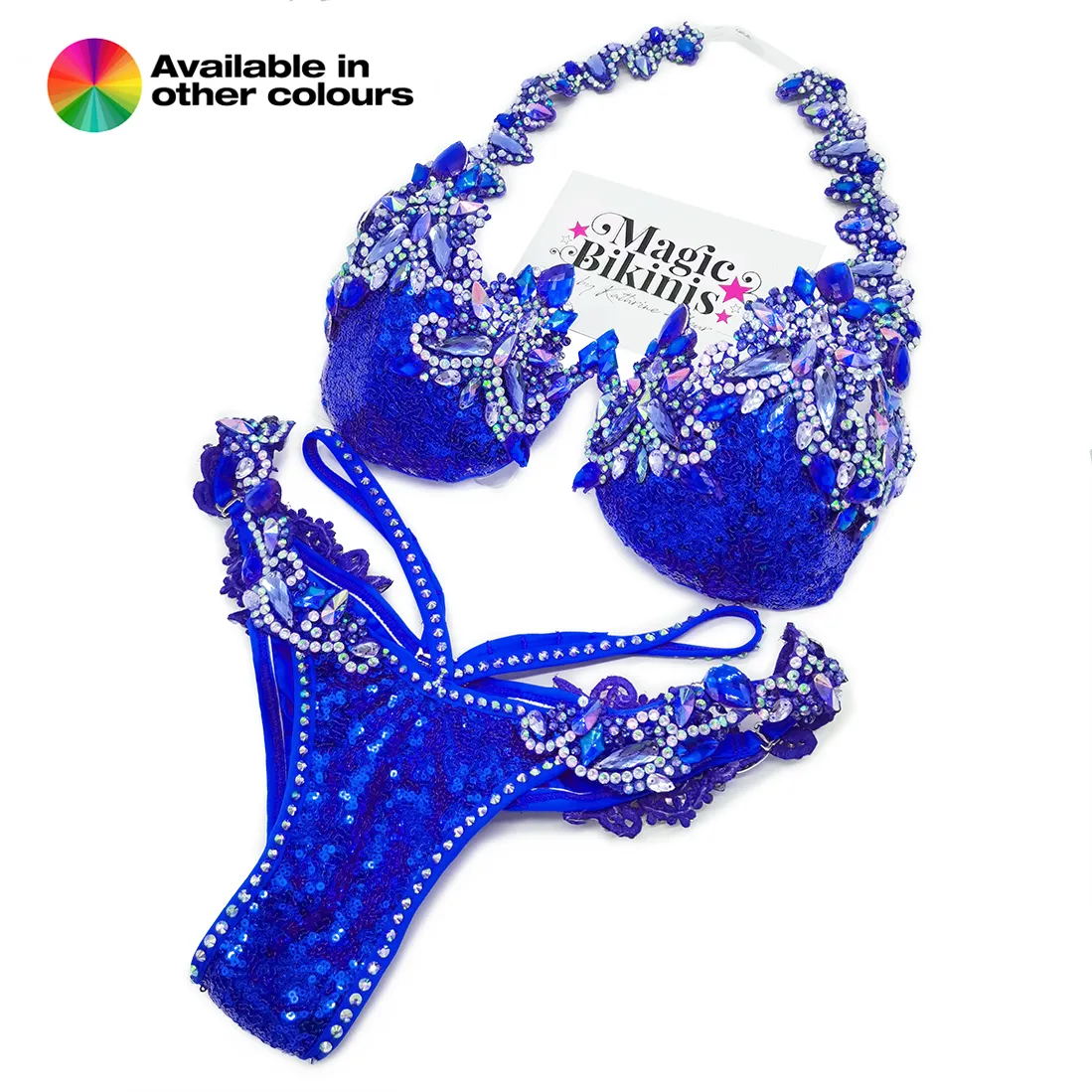 Quick Ship Bikini 205 Sequin Glam Diva Deluxe Suit