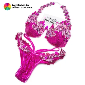 Quick Ship Bikini 205 Sequin Glam Diva Deluxe Suit