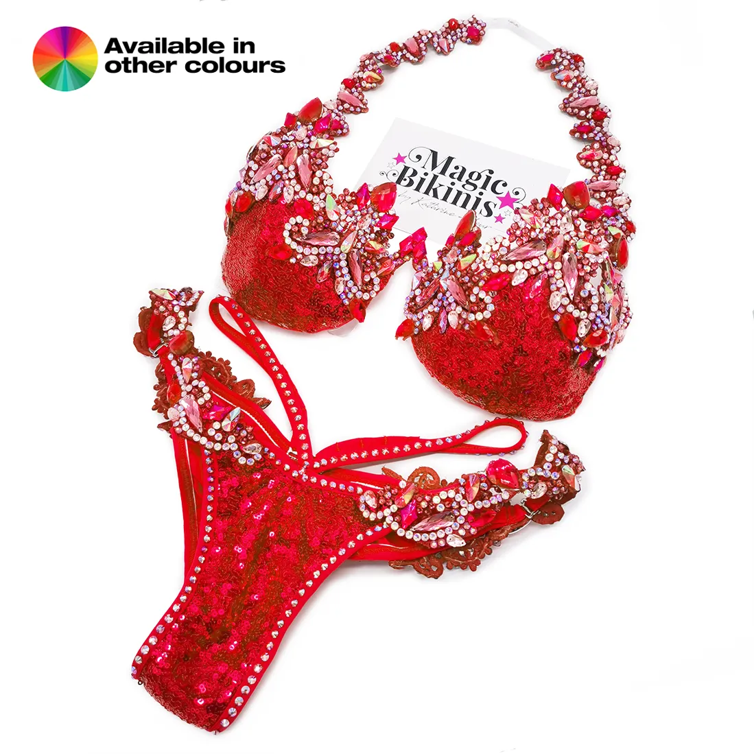 Quick Ship Bikini 205 Sequin Glam Diva Deluxe Suit