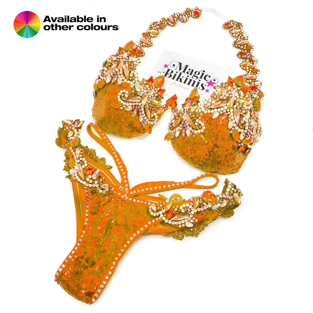 Quick Ship Bikini 205 Sequin Glam Diva Deluxe Suit