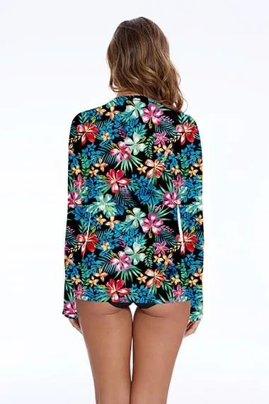 Rash Guard for Women UPF 50  Long Sleeve Rashguard Shirt Sun Protection Quick Dry Swim Shirt No Bottoms&Bras