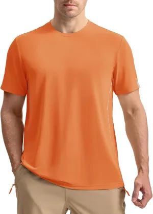 Rdruko Mens Athletic Shirts Dry Fit Short Sleeve Moisture Wicking Workout Shirts Breathable Cool Running Gym T-Shirt