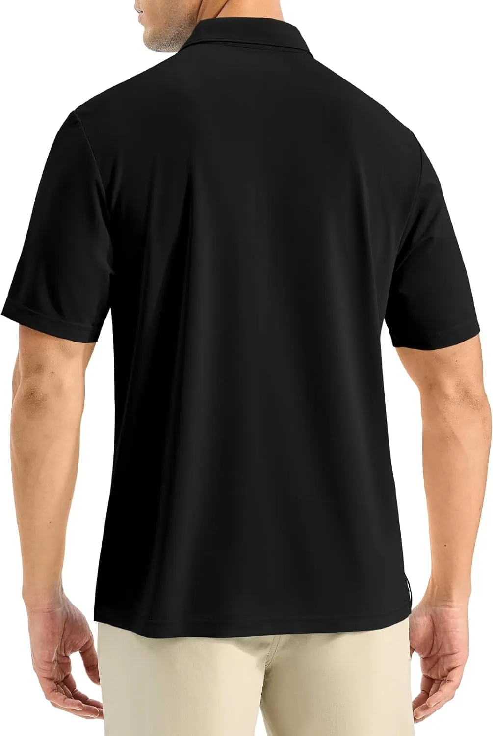 Rdruko Mens Polo Shirts Short Sleeve Dry Fit Moisture Wicking Sports Golf Tennis T-Shirt