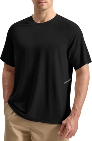 Rdruko Men's Workout Dry Fit Shirts Moisture Wicking Athletic Running Casual Active Sports Shirts