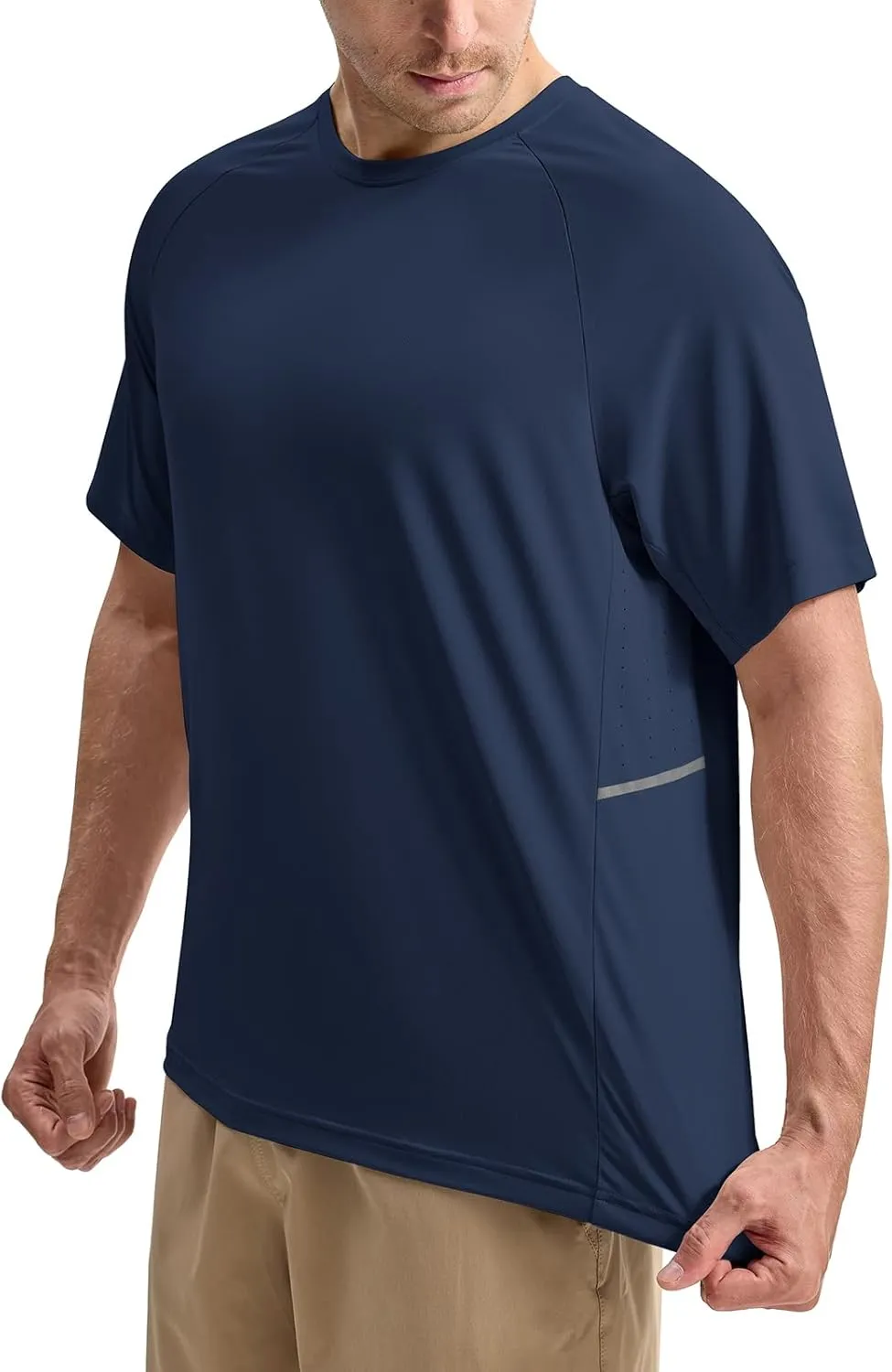 Rdruko Men's Workout Dry Fit Shirts Moisture Wicking Athletic Running Casual Active Sports Shirts