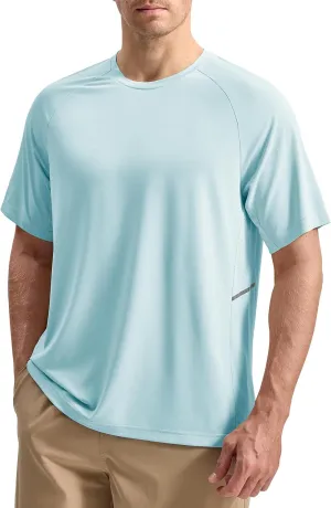 Rdruko Men's Workout Dry Fit Shirts Moisture Wicking Athletic Running Casual Active Sports Shirts