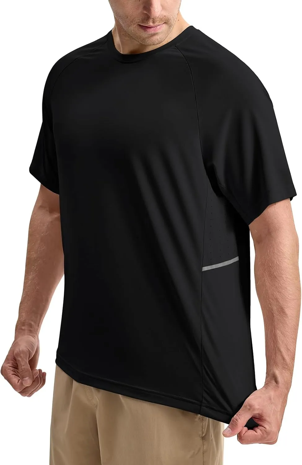 Rdruko Men's Workout Dry Fit Shirts Moisture Wicking Athletic Running Casual Active Sports Shirts