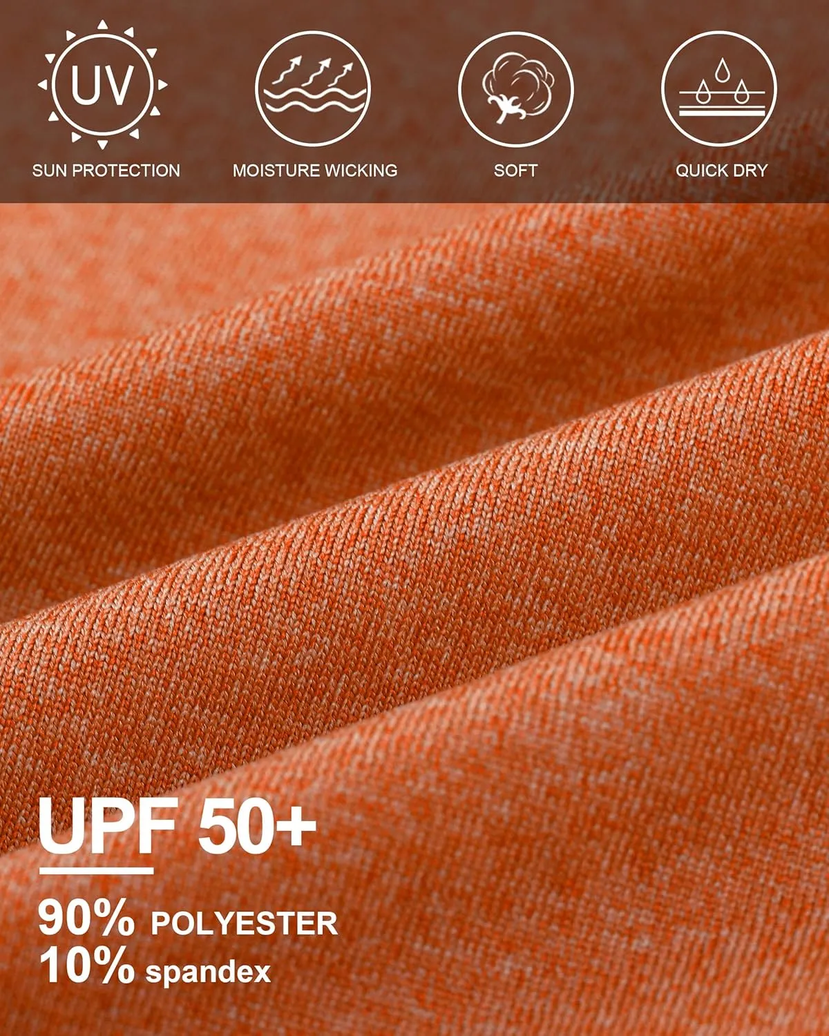 Roadbox Quarter Zip Pullover Men Sun Shirts, Running Workout Long Sleeve UV Shirt, UPF 50  Quick Dry Athletic Rash Guard