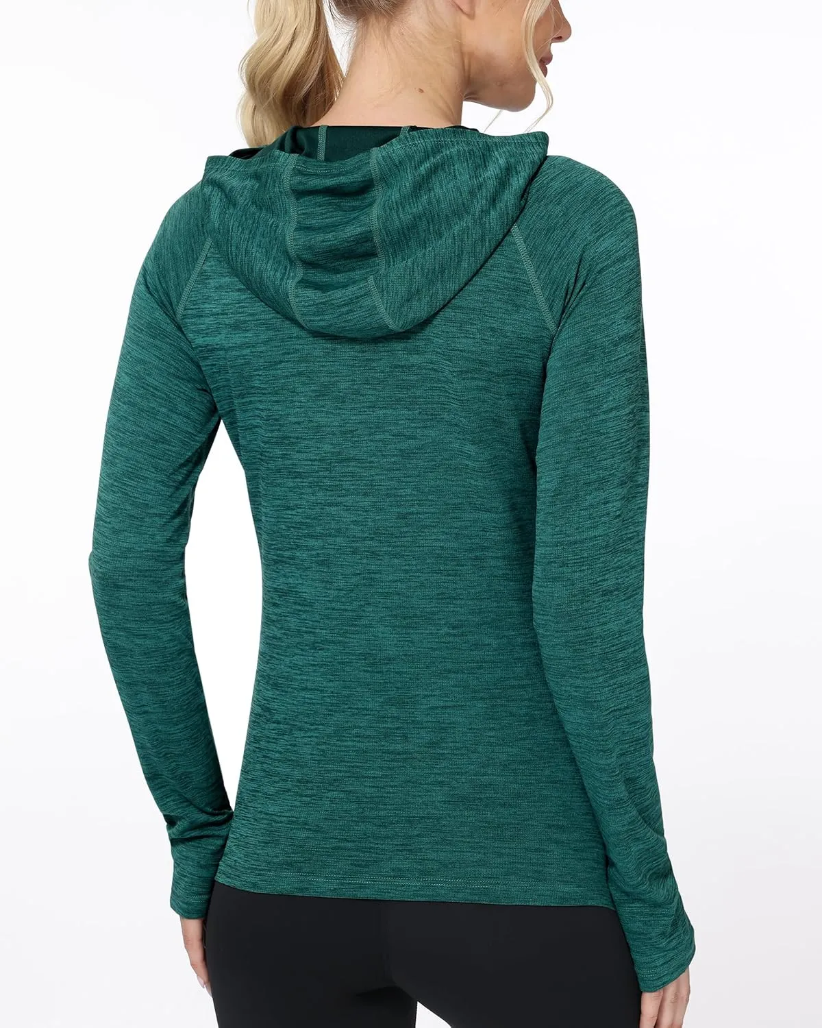 Roadbox Womens UPF 50  Hoodie, Long Sleeve Sun Protection Hooded Shirts, UV Lightweight Hiking Fishing Rash Guard