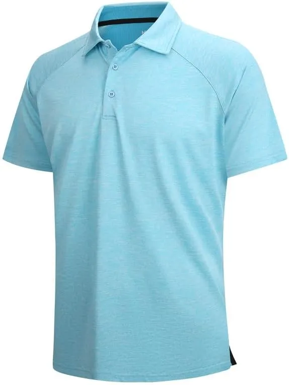 SAMERM Golf Shirts for Men Dry Fit Short Sleeve Mens Golf Shirt Performance Moisture Wicking Polo Shirts for Men