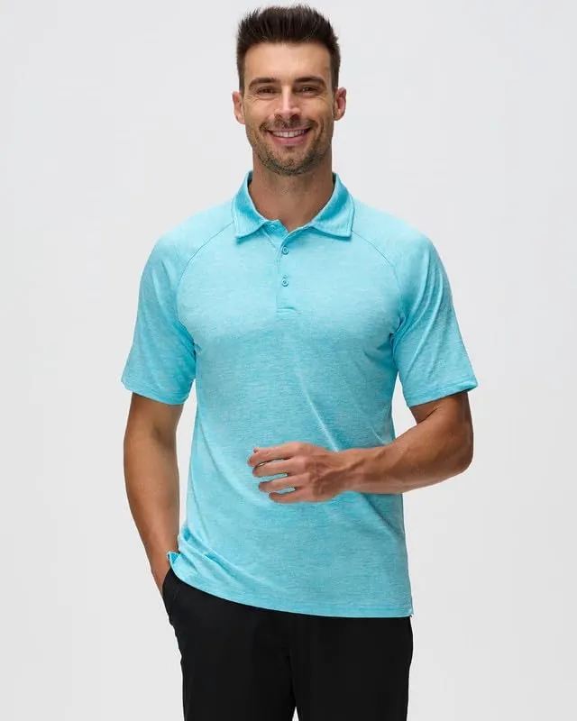 SAMERM Golf Shirts for Men Dry Fit Short Sleeve Mens Golf Shirt Performance Moisture Wicking Polo Shirts for Men