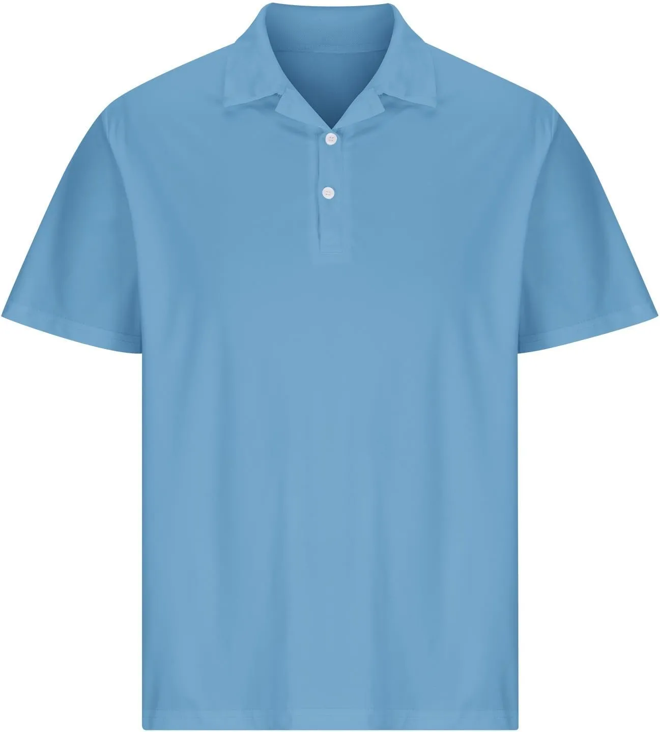 Shirts for Men Summer Short Sleeve Golf Shirts Lightweight Quick-Dry Athletic T Shirts Lapel Button Vacation Tees