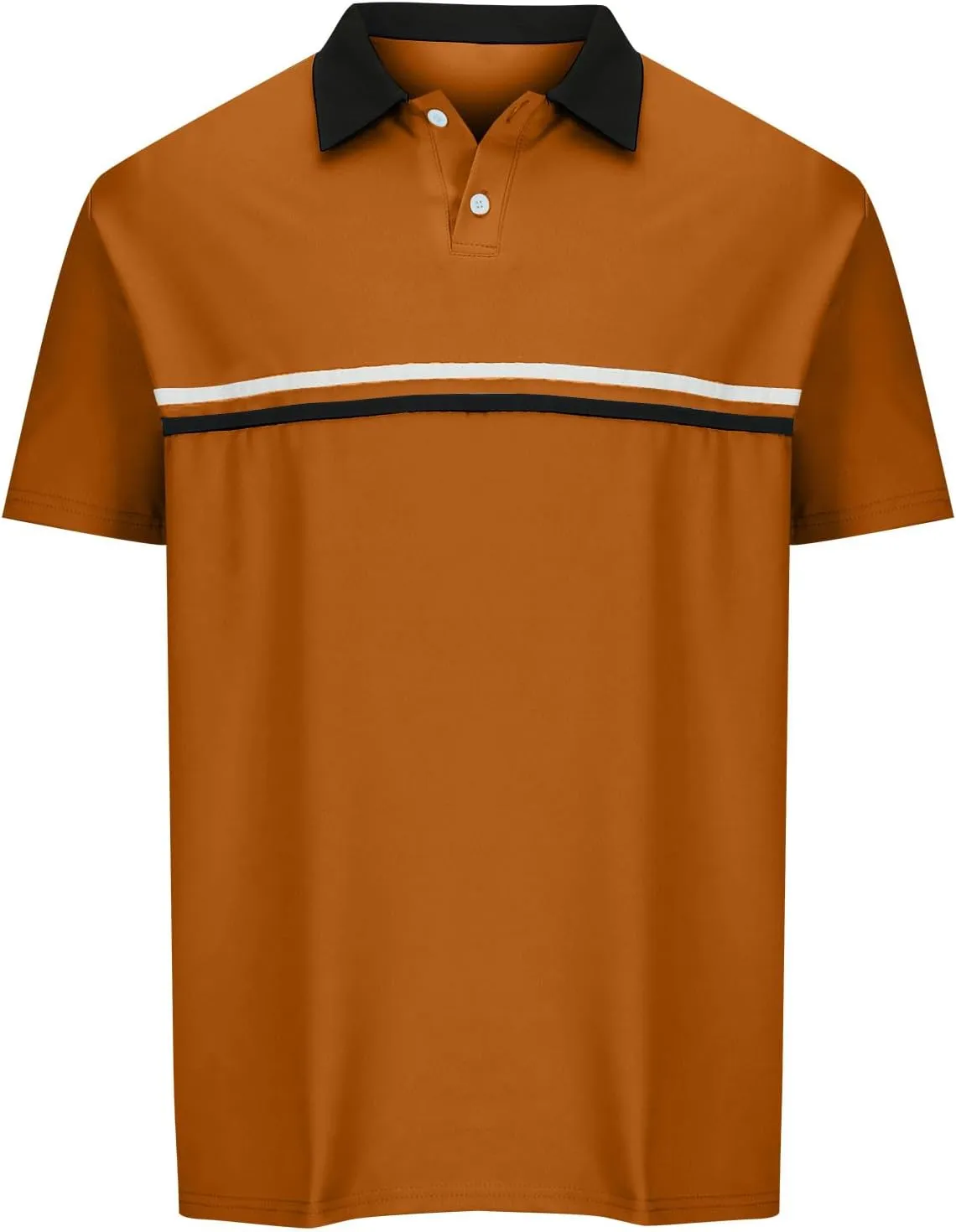Shirts for Men Summer Short Sleeve Golf Shirts Lightweight Quick-Dry Athletic T Shirts Lapel Button Vacation Tees