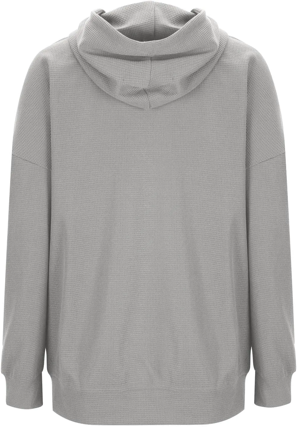 SMIDOW Oversized Hoodies For Women Waffle Knit Hooded Pullover Sweatshirt Fall Outfits Fashion Teen Girls Y2k Clothes 2024