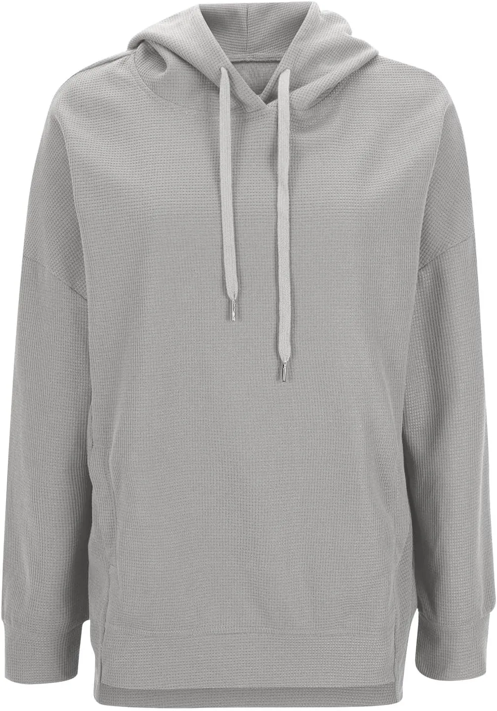 SMIDOW Oversized Hoodies For Women Waffle Knit Hooded Pullover Sweatshirt Fall Outfits Fashion Teen Girls Y2k Clothes 2024