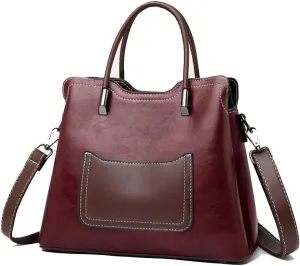Soft Leather Bucket Crossbody Bag for Women - Stylish Top Handle Purse & Tote Handbag in Elegant Green