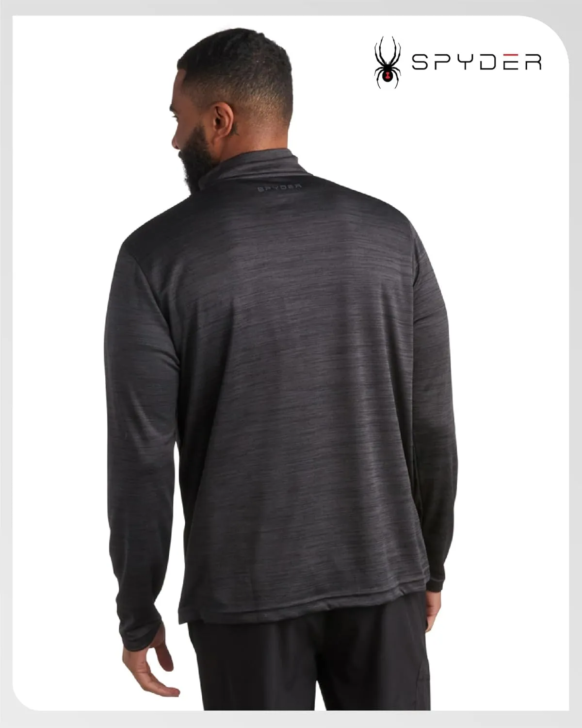Spyder Mens Quarter Zip Pullover Sweatshirt - Moisture Wicking Shirts For Men - 1/4 Zip Pullover Mens Golf Sweaters for Men