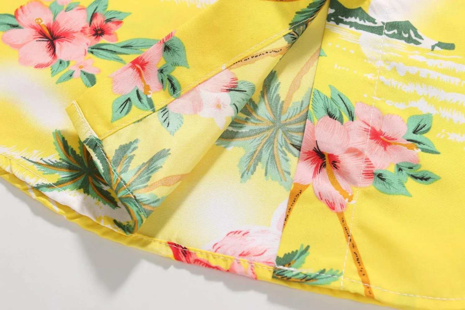 SSLR Hawaiian Shirts for Women Flamingo Shirt Tropical Shirts for Women Summer Casual Short Sleeve