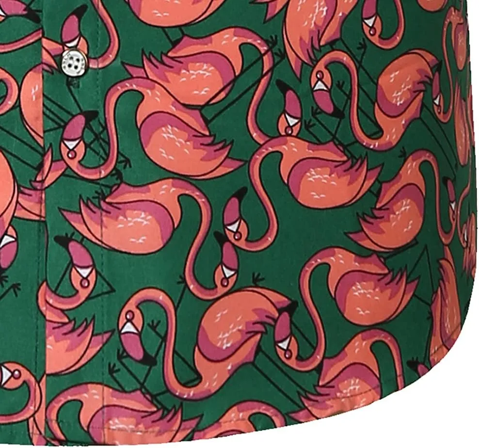 SSLR Mens Short Sleeve Button Down Shirts Casual Summer Hawaiian Shirts for Men