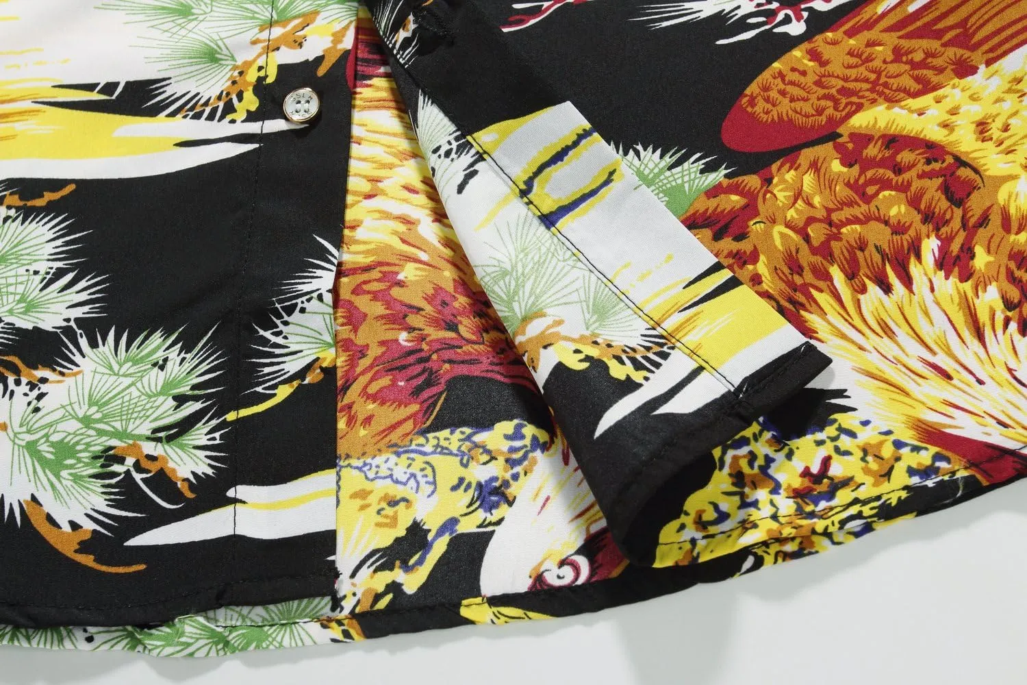 SSLR Mens Short Sleeve Button Down Shirts Casual Summer Hawaiian Shirts for Men