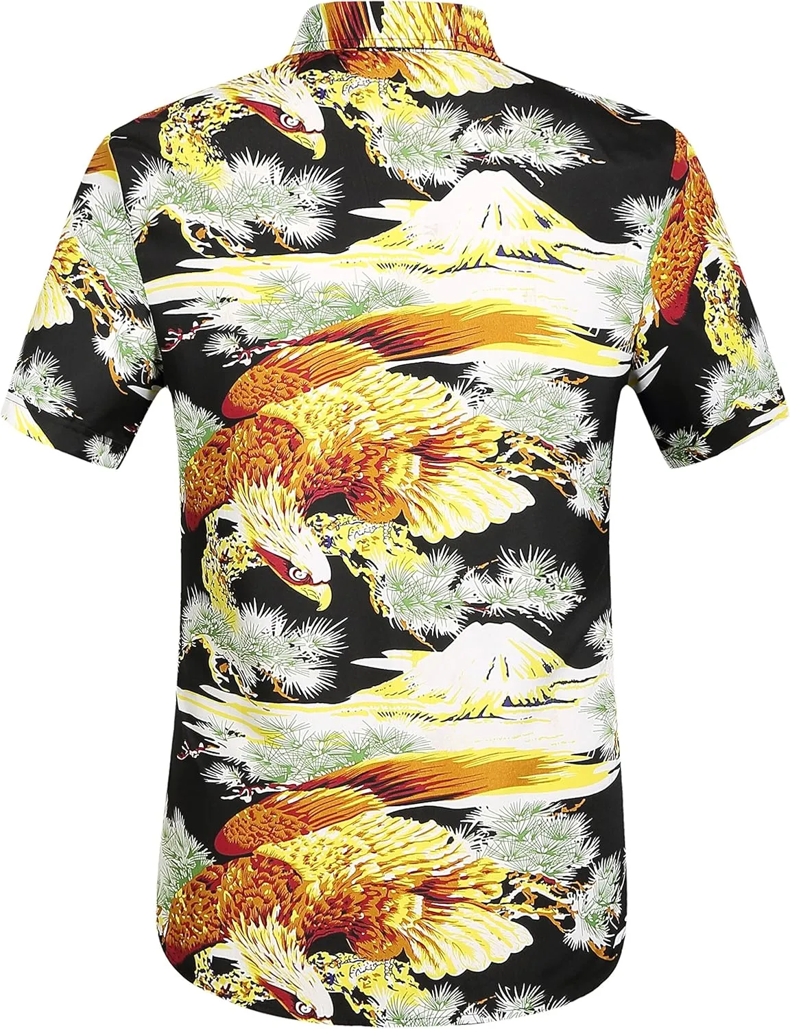 SSLR Mens Short Sleeve Button Down Shirts Casual Summer Hawaiian Shirts for Men